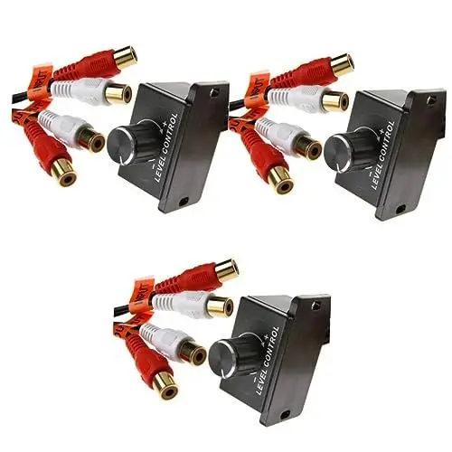 Produktbild: jojofuny 3 Stücke Remote Level Control Knob Für Auto Audio Control Knob Inline Volumen Knob Mit Control