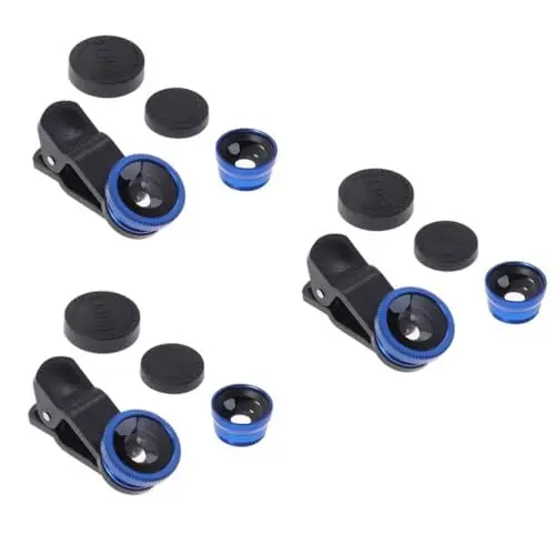 Produktbild: jojofuny 3 Stücke Handy Kamera Objektive Makro Fisheye Weitwinkel Clip-6s/7/8/x