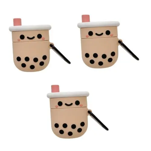 Produktbild: jojofuny 3stücke Tea Schutzhülle Für Lustige Und Tragbare Kopfhörerhülle Mit Rutschfestem Design Für Schutz Ihrer Kabellosen Ohrhörer