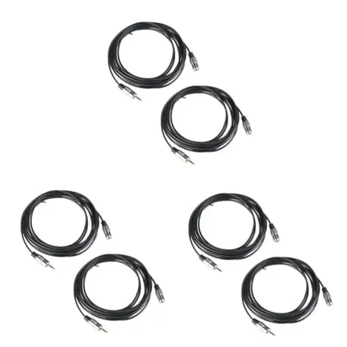 Produktbild: jojofuny 3 Sätze Kopfhörer Verlängerungskabel Stecker Auf Buchse Verlängerungskabel Aus Aluminiumgehäuse Verlängerung Des Audiokabels 3,5-mm-audiokabel Von Stecker Auf Buchse 2 Stück * 3