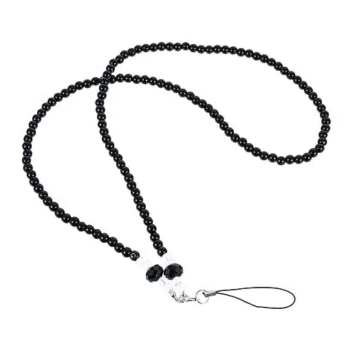 Produktbild: jojofuny 3er-pack Kristall-lanyard- Kamerakette Stilvolle Schlüsselanhänger Schwarzes Hängeseil Für Ausweise Und Schlüssel