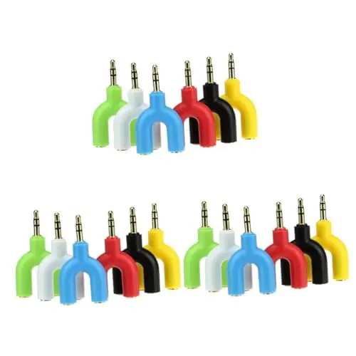 Produktbild: jojofuny 3st Audio-Splitter Kopfhörer Verlängerungskabel Kopfhöreradapter Headset-Splitter Stereokabel Adapter Für Audioanschlüsse Adapter Für Stereo-kopfhörer Kopfhörer-Splitter