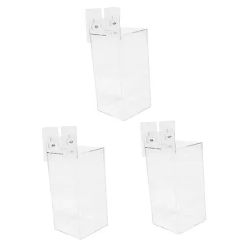 Produktbild: jojofuny 3st Aufbewahrungsbox Für Handschuhe Container Handschuhe Fäustlinge Wandhandschuhspender Acryl An Der Wand Montiert Transparente Box