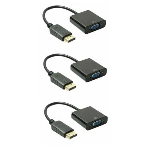 Produktbild: jojofuny 3 Stücke 1080p Video Converter Adapter Männlich Zu Weiblich und Einfach Zu Bedienen Keine Externe