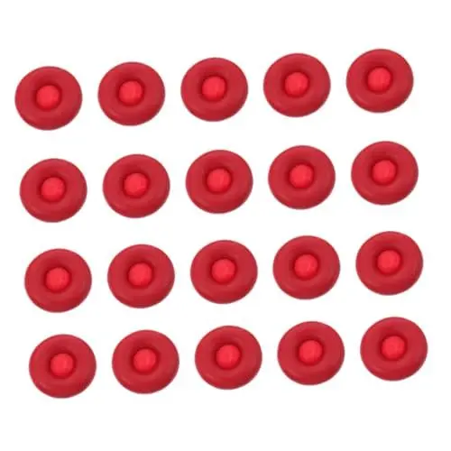 Produktbild: jojofuny 40 Stk Düsenschutzabdeckung Dichtkappen Aus Latex Dunkelgraue Fugenmasse Gummidichtung Dichtungsschutzkappen Weiße Kappe Dichtmittel Emulsion Wäschetrockner Auslaufsicher Kind Rot