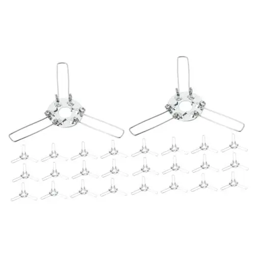 Produktbild: jojofuny 48 Teiliges Beleuchtungszubehör Lampenschirme Für Tischlampen Zubehör Für Kronleuchterschirme Lampenschirm Lampenschirmabdeckung Lampensockel Lampenreparaturset