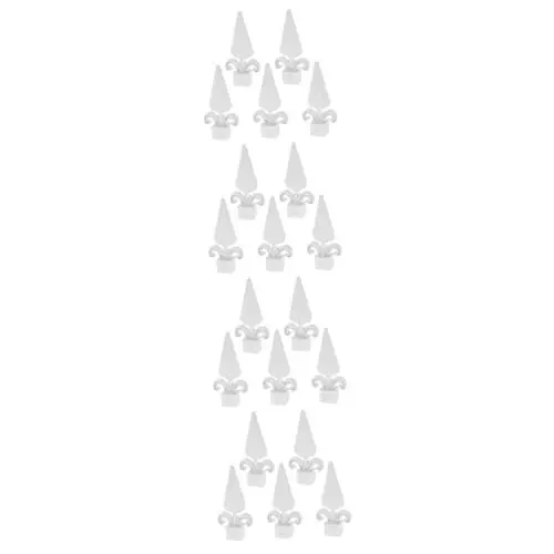 Produktbild: jojofuny 4 Sätze Zaun-speerspitze Gartenzaun Spitze Gartenzaun Zubehör Solar-wandleuchten Für Den Außenbereich Terrasse Wand Dekoration Zaunpfostenaufsätze Gartendekorationen 10 Stück * 4