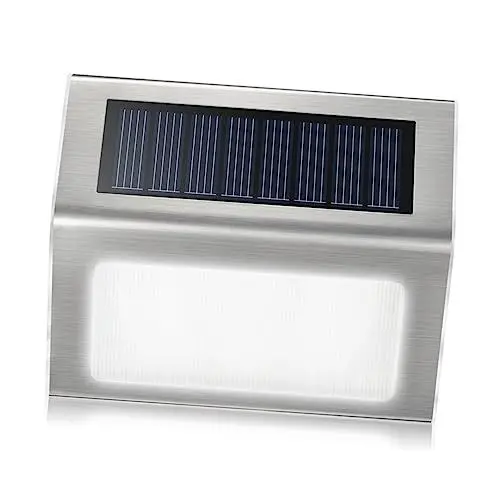 Produktbild: jojofuny 4 Stück 3 Solarleuchten Im Freien Sonnenlicht Solarleuchten Für Außen -solarleuchten Solar-traufenlicht Solar-straßenlaterne Sensorlicht Wasserdicht Garten Licht