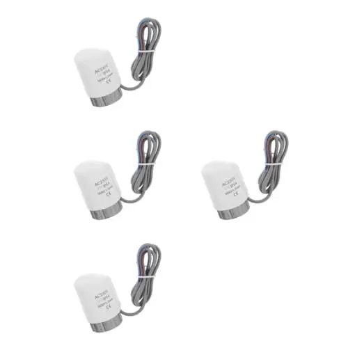 Produktbild: jojofuny 4 Stück Wasser Fußbodenheizungsregler Ac Thermostat Automatischer Thermostat Intelligenter Temperaturregler Thermostat Für Fußbodenheizung Kabellose Heizung Programmierbarer