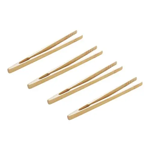 Produktbild: jojofuny 4 Stücke Holz Pinzetten Spielzeug FüR Kinder, Montessori Pinzette Lernspielzeug, Feinmotorik Training, Sensorisches Spielzeug, Khaki
