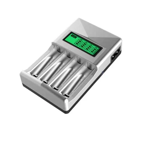 Produktbild: jojofuny 4 ein Batterieladegerät LCD-Ladegerät Intelligentes Batterieladegerät aaa ladegerät