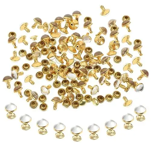 Produktbild: jojofuny 50stücke Türkisfarbene Bastelnieten Spikes Für Kleidung Kleidungsspike Zum Selbermachen Dekoratives Nietenset Für DIY-projekte