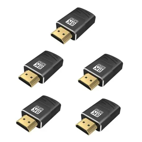 Produktbild: jojofuny 5St -Adapter USB-Stecker auf Buchse Stecker für Verlängerungskabel TV-Anschluss USB-Ethernet-Adapter stoßverbinder Laptop-Adapter tv-Adapter Monitor Empfänger Koppler Legierung