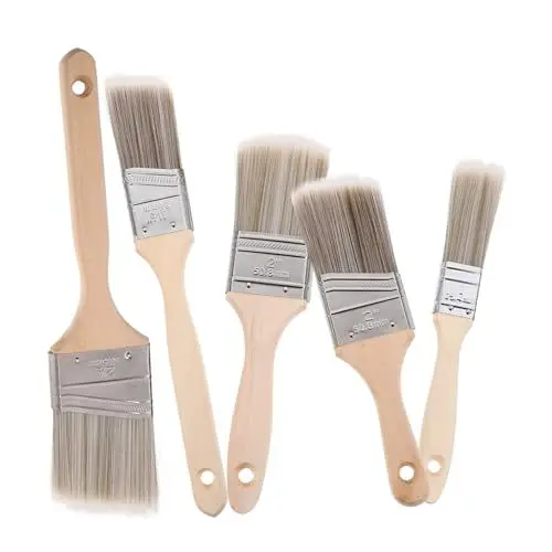 Produktbild: jojofuny Kunst Malerei Pinsel 5pcs Set Möbel Öl Pinsel Ergonomisches Design Einfach Zu Halten Für