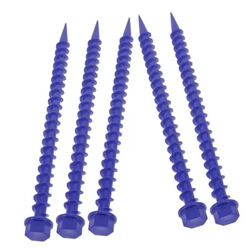 Produktbild: jojofuny 5st Zelt Im Freien Campingpfähle Heavy Duty Heringe Für Zelte Zeltstangen Zeltnägel Stangen Für Strandzelte Zeltheringe Für Camping Ersatz-zeltheringe Zeltspitzen Abs Blue