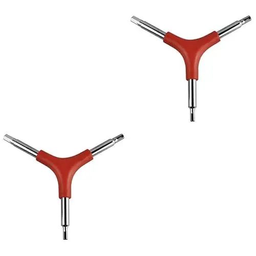 Produktbild: jojofuny 6 Stk Sechskantschlüssel haushaltswerkzeug set reparaturset fahrrad fahrradreparaturset fahrrad reparatur kit steckschlüsselsatz roter Griff Kombination Reparierwerkzeug einstellen