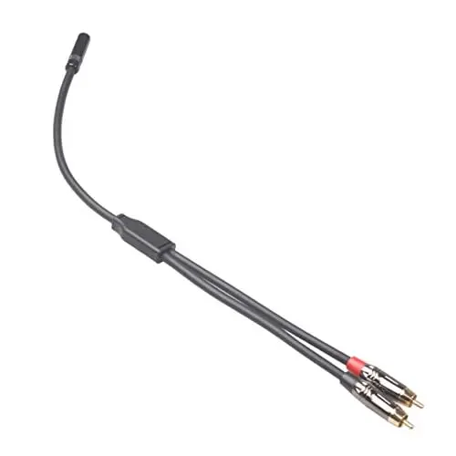 Produktbild: jojofuny Audio Adapterkabel Klinke Auf 2 Cinch Stecker Für Computer Lautsprecher Und Subwoofer Flexibles Ersatzkabel Für Optimale Klangübertragung Ideal Für Heimkino Und