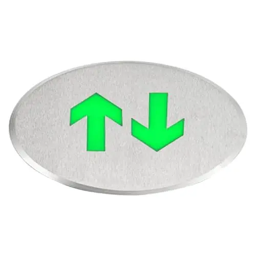Produktbild: jojofuny Edelstahlschild Signal Fluoreszierender Selbstleuchtend Keine Stromversorgung Erforderlich