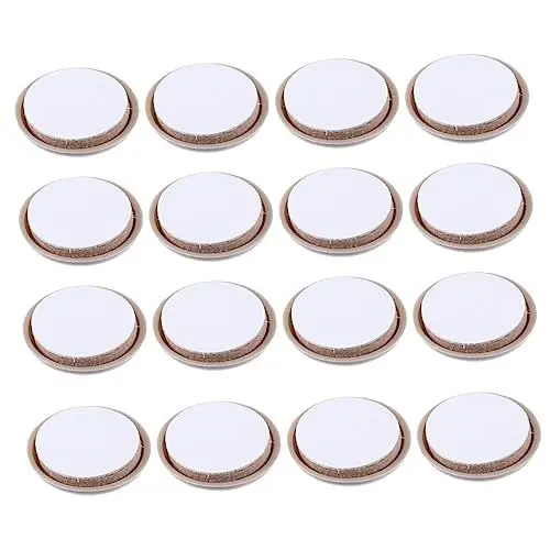Produktbild: jojofuny Bodenteppiche 20St Skid-Pads Geräteschieber Bodenschoner Fußbodenteppich runder Teppich stühle Möbel Stuhl gleiten Schreibtischfüße Gleitpads Schieberegler Bodenmatte Plastik