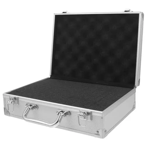 Produktbild: jojofuny Mobiler Werkzeugkasten Aufbewahrungskoffer Aus Aluminiumlegierung Dokumenten- Und Instrumentenbox Aktentasche Schwamm Für Werkzeuge Und Den Bürogebrauch