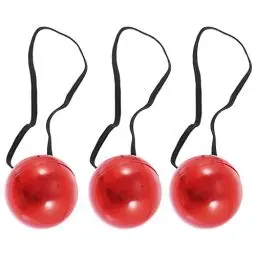 Produktbild: jojofuny 3 stücke Clownnasen Für Erwachsene Rudolph Leuchten Clownsnase Für Erwachsene Clown Nasen Glühende Rote leistung Clownnase Für Kinder Fasching KostüM ZubehöR