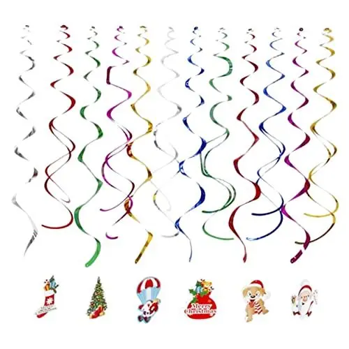 Produktbild: jojofuny Glänzende Spiralförmige PVC-bänder Für Weihnachtsdekorationen Geschenkschleifen Partyzubehör