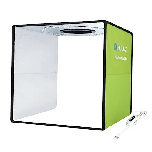 Produktbild: jojofuny Desktop-Ringlicht Ringlicht Fotoausrüstung Aufnahmebox Bilderrahmen Bildzubehör Kleine Fotobox Faltbare LED Box Mit Lichtkabine Mini Fotoleuchte Tragbar Desktop-Zubehör