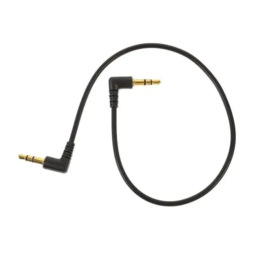 Produktbild: jojofuny Ellbogen-audiokabel 3,5 Mm Stecker Auf Stecker Stecker-zu-stecker-audiokabel Auto-audio-lautsprecherkabel 3,5-mm-kabel Kabel Für Auto Emailliertes Kupfer Aufzeichnungszeile Stereo