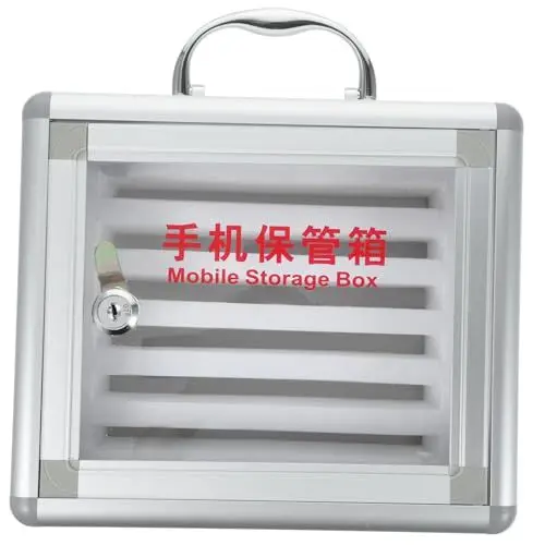 Produktbild: jojofuny Handy Safe Unity Aufbewahrung Organizer Gefängniskoffer Handyhalter Abschließbarer Handy Schließfach Handyschrank Handy Schließfach Handy Schließfach Acryl