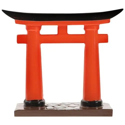 Produktbild: jojofuny Japanische Torii Tor Harz Miniatur Modell: Miniatur Japanisch Shinto Torii Für Aquarium Ornament, Fisch Tanks Dekorationen, Japanische Deko FüR Zuhause Bonsai ZubehöR