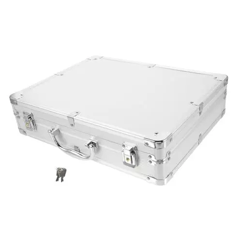 Produktbild: jojofuny Kasten handhaben werkzeuge koffer Harte Laptop-Aktentaschen aktenkoffer aktenhülle Laptop-Computer Werkzeugorganisatoren und -aufbewahrung Aluminiumgehäuse stoßfest Alu-Box