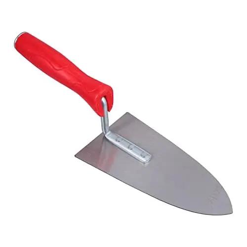 Produktbild: jojofuny Kelle craftsman tools craftsman werkzeug Maurerwerkzeug cleaning tool Glättwerkzeug kleiner Ziegel t-Werkzeug spachtel Kittschneider spitz Putzmesser Maurermesser Mason Plastik rot