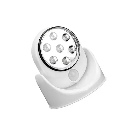 Produktbild: jojofuny 180° Rotierendes LED Bewegungsmelder Nachtlicht Sensorleuchte Für Flur Garten Schlafzimmer Batteriefrei Ideal Als Treppenbeleuchtung Und Für Die Heimbeleuchtung