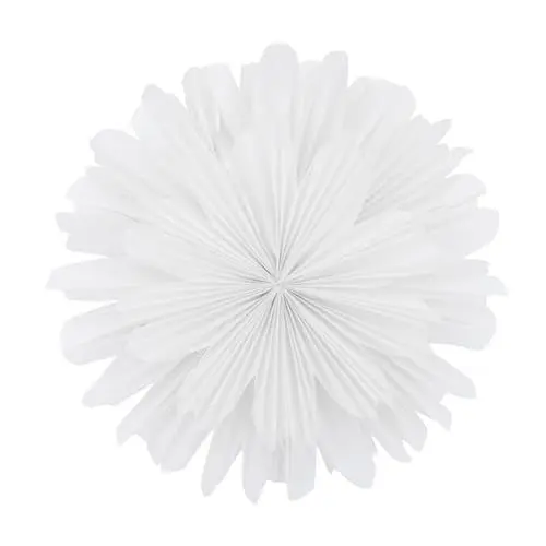 Produktbild: jojofuny Papierblumen-lichtanhängerabdeckung Deckenleuchterschale Für Kronleuchter Weiß 35 Cm