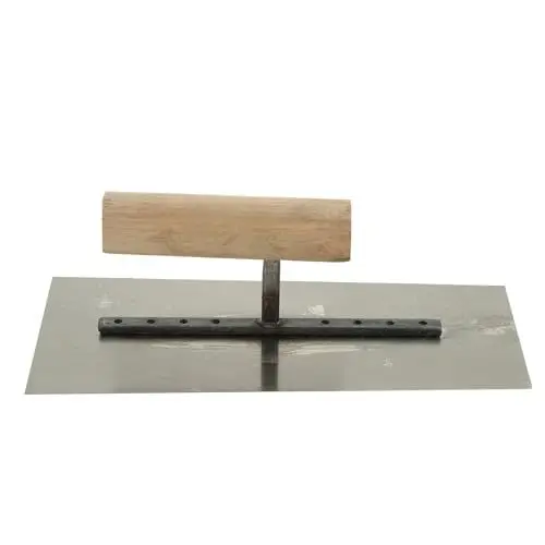 Produktbild: jojofuny Maurer Spachtel Glättkelle Putzspachtel flache Kelle Putzkelle Eisenkelle craftsman tools craftsman werkzeug Bodenkelle Spatel Rostfreier Stahl Gips Mauerwerk Mason Hölzern