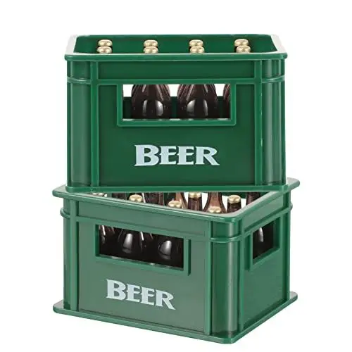 Produktbild: jojofuny 2 Sets Miniatur Bierflaschen Spielzeug: Miniatur Magnet Bierkiste Flaschenöffner - Puppenhaus Bierglas Modell Mini-Weinkiste Und Weinflasche Für Küchendekoration Zubehör (Grün)