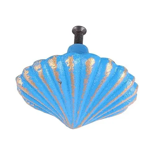 Produktbild: jojofuny Ocean Wind Griff Schubladengriff Einlochgriff Kommodengriffe Knöpfe für Kommodenschubladen Türschnalle Kommode für Schrank langlebiger Schubladengriff nützliche Türgriffe Strand