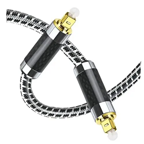 Produktbild: jojofuny Optisches Audiokabel Flexibles Lichtwellenleiter-kabel Für Heimkino Und Lautsprecher Hohe Signalübertragung Ohne Störungen