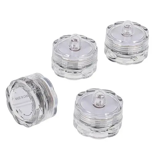 Produktbild: jojofuny Ornament 4 Stück Batteriekerze Kerzenlampe Dekorative Kerzenlaternen Party-kerzenlicht Outdoor-kerze Kerzenlaterne Für Den Außenbereich Led Lichter Draussen Tauchlicht
