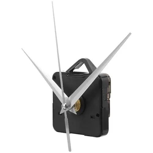 Produktbild: jojofuny Uhrwerk für Wanduhr, Quarzuhrwerk-Set Uhrziffern-Set Uhrwerksmechanismus Mit 3 Silbernen Zeigern Für DIY-Uhrenreparaturteile