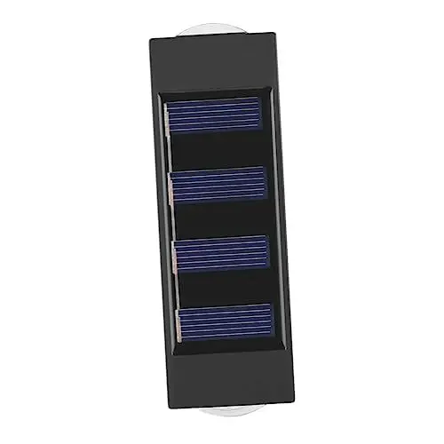 Produktbild: jojofuny Solar Wandleuchte Außen Doppelkopf Solar Wandleuchte Gartenlicht Solarbetriebenes Außenlicht Einfache Installation für Garten und Terrasse