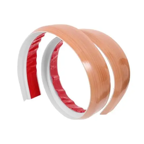Produktbild: jojofuny Türbodenkantenstreifen Übergang Schwellenstreifen breit Teppichkantenverkleidung Türschwellenleisten selbstklebende bodenleiste Laminat-Holzboden Bodenrandstreifen PVC Chocolate