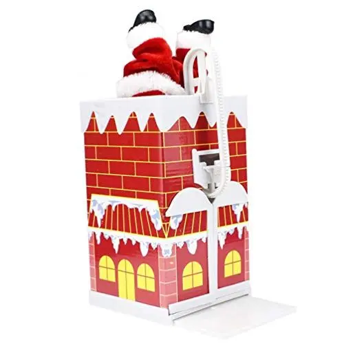 Produktbild: jojofuny Weihnachtsmannfiguren Weihnachtsmann Singen Weihnachtsmann-Spielzeug Weihnachtsmann Spielzeug Weihnachtsmann Auf Leiter Klettern Weihnachtsspielzeug Dekorationen Elektrisch