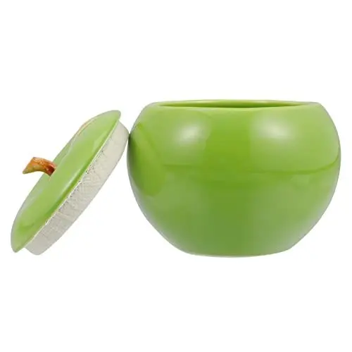 Produktbild: jojofuny Weihnachtsschmuck Weihnachtskeramik Zuckerschale Küchengewürzglas mit Deckel Und L?ffel Kreative Gewürz- Gewürz- Container- Container Zierbehälter
