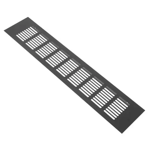 Produktbild: jojofuny Lüftungsgitter Für Den Wohnraum Aluminiumlegierung Einfach Zu Installieren Schwarz 80 X 400 Mm