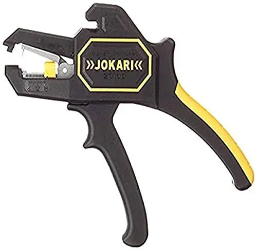 Produktbild: Jokari Abisolierzange SECURA 2K, (Abisolierbereich 0,2-6,0mm², Zange mit Seitenschneider, Griff mit glasfaserverstärktem Polyamid, Maße 200x28x165 mm) 460104