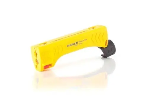 Produktbild: JOKARI®original Entmanteler Coaxi No.1 zum Abisolieren Koax SAT TV Leitungen 4,8-7,5 mm Ø inkl. Steckschlüssel SW 11 für F-Stecker, Art.Nr. 30110