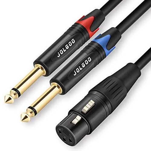 Produktbild: JOLGOO XLR-Buchse auf Dual 1/4