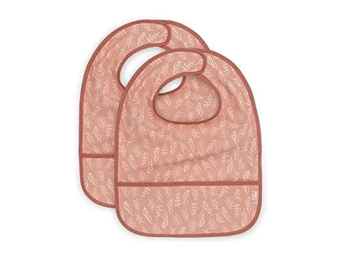 Produktbild: Jollein 029-864-66028 Waterproof Bibs Meadow Pink Pack of 2