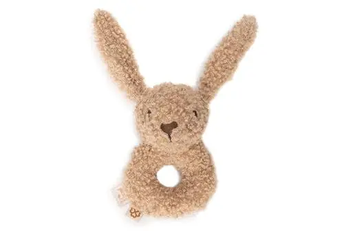 Produktbild: Jollein Greifling Rassel Baby - Bunny Riverside - Biscuit - 100% Polyester - 13x11x7cm